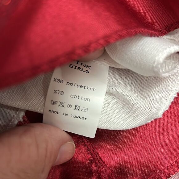 Pink Girls Couture Burgundy Glitter floral embellished Holiday Party Dress NWT 3 - Picture 15 of 15